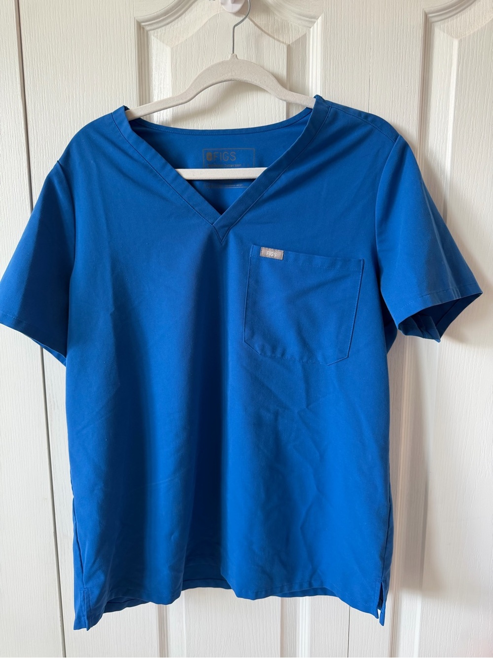 Figs Scrub Top in Royal Blue Women L